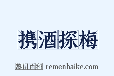 携酒探梅是什么意思的图片